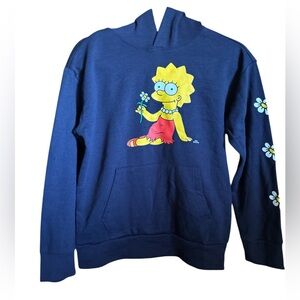 Blue Kids Hoodie with Cartoon Character